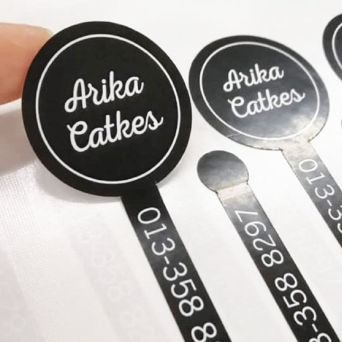 Sheets Black Handmade Adhesive Seal Stickers DIY Cake Gift Packing Label Stickers